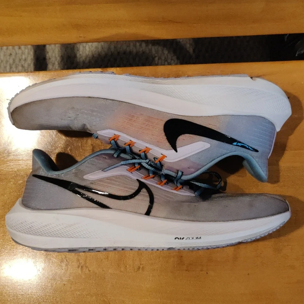 Nike Air Zoom Pegasus 39 tie dye effect gray purple orange and blue size 9.5 - Picture 7 of 11